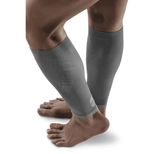 CEP Men's Ultralight Compression Calf Sleeves (Grey/Light Grey) 3 CEP Men's Ultralight Compression Calf Sleeves (Grey/Light Grey) - Image 3