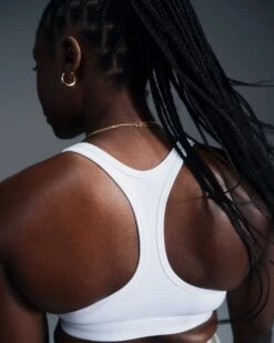 Nike Swoosh Light Support Sports Bra (100 - White/Black) 6 Nike Swoosh Light Support Sports Bra (100 - White/Black) -Shoes Fashion Store W NK SWSH LGT SPT BRA 2
