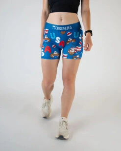 Women's USA Pool Party 3" Compression Shorts