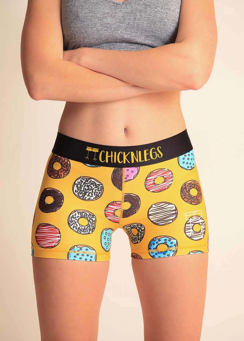 Women's Salty Donuts 3" Compression Shorts 2 Women's Salty Donuts 3" Compression Shorts - Image 2