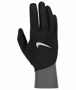 Women's Nike Pacer Midweight Gloves (Black/Smoke Grey/Silver)