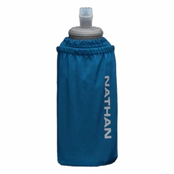 Nathan Pinnacle Soft Flask Insulated Handheld 18oz (Sailor Blue/Reflective Silver)