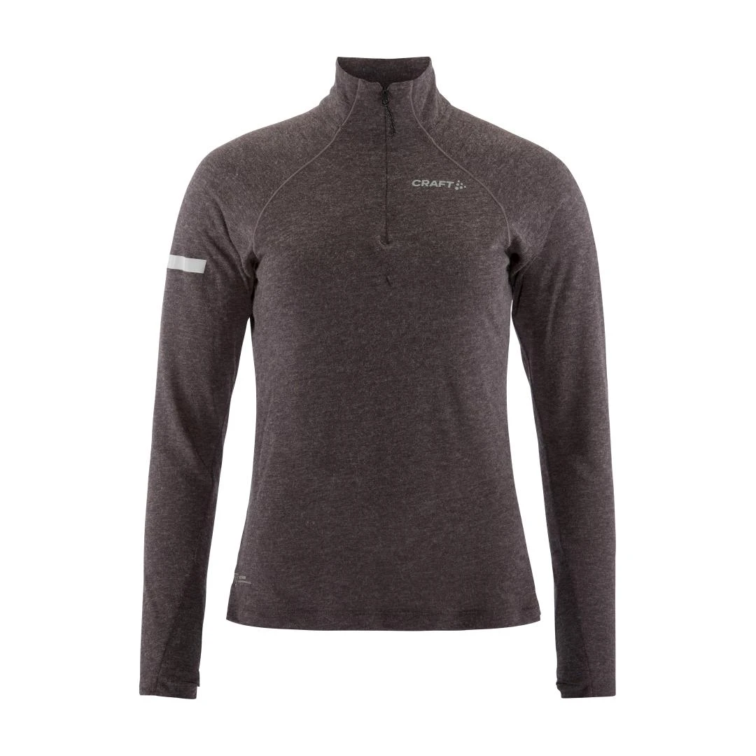 Craft Women's ADV Subz Wool LS Tee 3 (Dark Plum/Melange) 1 Craft Women's ADV Subz Wool LS Tee 3 (Dark Plum/Melange)