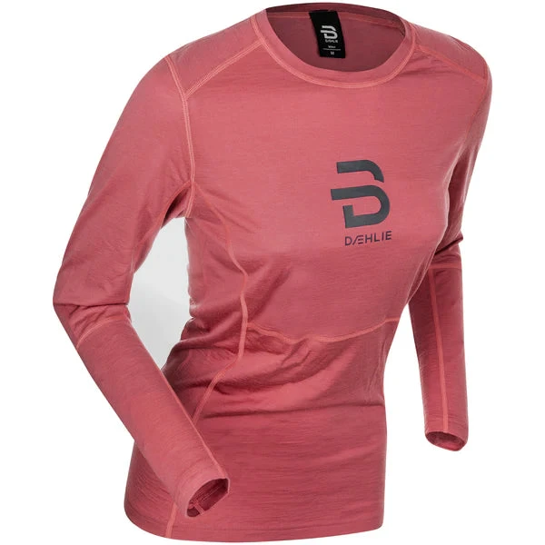 Women's Active Wool Long Sleeve (Dusty Red) 1 Women's Active Wool Long Sleeve (Dusty Red)