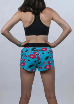 Women's Blue Flamingo 1.5" Split Shorts 6 Women's Blue Flamingo 1.5" Split Shorts -Shoes Fashion Store womens blue flamingo 1.5 inch split shorts back 1024x1024 2x 82b82f81 090c 44d3 b433 d387e9b5dc76